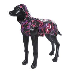Дождевик для собак Rukka Камуфляж, унисекс, фиолетовый, длина спины 50 см
