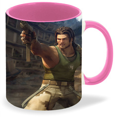 Кружка CoolPodarok bionic commando Солдаты Стена Арматура