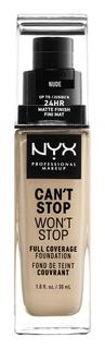 Тональная основа NYX Professional MakeUp Cant Stop Wont Stop 6.5 Nude, 30 мл