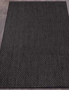 Ковер российский AkTs 80x150 см черный