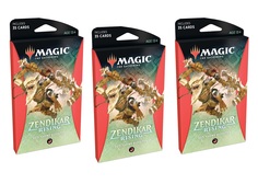 Набор Wizards of the Coast из 3-х красных бустеров MTG Zendikar Rising на англ. языке