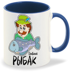 Кружка CoolPodarok Прикол Семья Рыбалка Главный рыбак