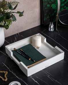 Декоративный поднос James Square L Snow White Musko Home