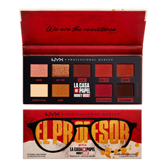 Тени для век NYX Professional MakeUp Casa De Papel Palette 9 Pan El Profesor Palette 4,5 г