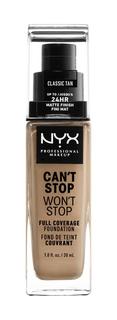 Тональная основа NYX Professional MakeUp Cant Stop Wont Stop 12 Classic Tan, 30 мл