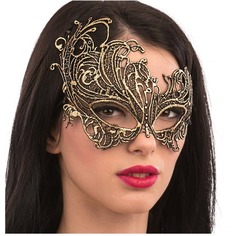 Золотистая ажурная маска Mask Golden Livia Corsetti