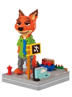 Конструктор LNO лис Ник Уайлд Зверополис NO. 162 Zootopia fox Gift Series, 1382 дет.