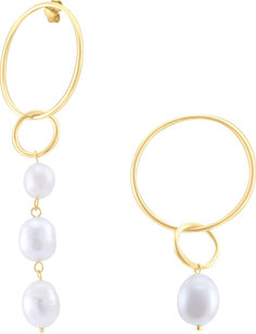 Серьги из серебра с жемчугом Silver Wings 02SAE5411GP-205