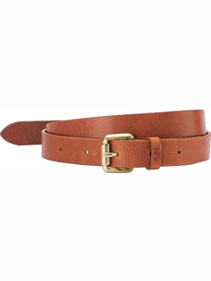 Ремень женский Lee Long Thin Belt коричневый, 90 см