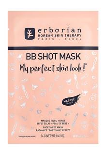 Маска для лица Erborian BB Shot Mask Face Sheet Mask Radiance Baby-Skin Effect, 1 шт.