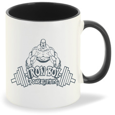 Кружка CoolPodarok Iron boy powerlifting Пауэрлифтинг
