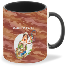 Кружка CoolPodarok Рыбалка Эксперт рыбалки