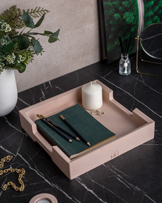 Декоративный поднос James Square L Sandstone Musko Home
