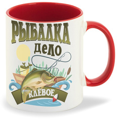 Кружка CoolPodarok Прикол Рыбалка дело клевое
