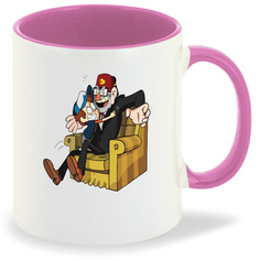 Кружка CoolPodarok Мультфильмы Гравити Фолз Gravity falls (мужчина в кресле)