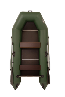 Лодка Tulin Легенда 3300 слань PRO под мотор зеленая
