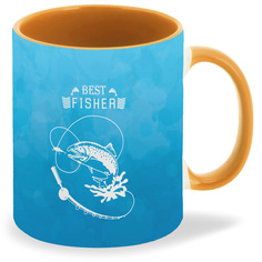 Кружка CoolPodarok Рыбалка Best fisher