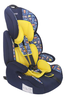 Автокресло детское, бустер Siger Стар IsoFix Котики, от 9 до 36 кг.