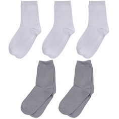 Носки для мальчиков ХОХ 5-d-1226 цв. белый; серый р. 34