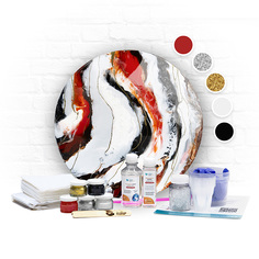 Набор для создания картины Resin Art PREMIUM, 40 см, №8 Artline Creativity