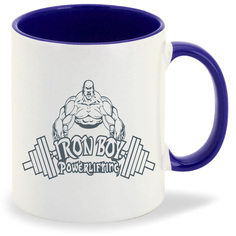 Кружка CoolPodarok Iron boy powerlifting Пауэрлифтинг