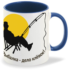 Кружка CoolPodarok Рыбалка дело клевое