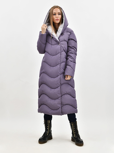 Пуховик-пальто женский Doctor E KDN-60 фиолетовый 46 RU