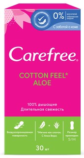 Салфетки Carefree "Cotton Aloe"