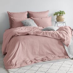 Постельное белье LOVEME Desert Rose Семейный, 4 наволочки, меланж, 100% хлопок