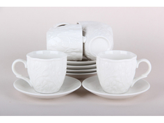 Набор кофейный 12 предметов 100мл подарочная упаковка 5351 Коралл