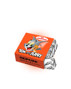 Конфеты жевательные Tom and Jerry со вкусом Персика 11,5 гр Упаковка 40 шт