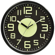 Бесшумные кварцевые настенные часы Rhythm CMG596NR02 с подсветкой