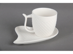 Набор чашек с блюдцем 12 предметов в подарочной коробке 4177 Коралл