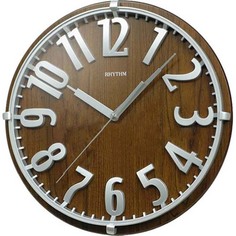Бесшумные кварцевые настенные часы Rhythm CMG106NR06