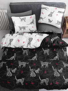 Комплект постельного белья Sweet Sleep, поплин, 1,5-спальный, Кошки Игра, наволочки 50х70 Pavlina