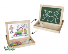 Доска для рисования Десятое Королевство Двухсторонняя с поддоном