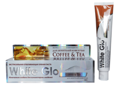 Зубная паста Wgite Glo Отбеливающая для любителей кофе и чая 100г