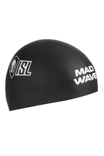 Шапочка для плавания Mad Wave Isl Iron Morozov black