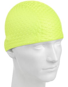 Шапочка для плавания Mad Wave Silicone Bubble yellow