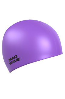 Шапочка для плавания Mad Wave Neon Silicone Solid violet