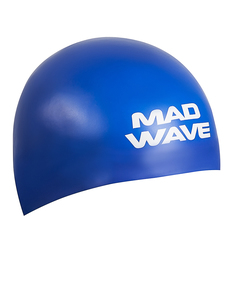Шапочка для плавания Mad Wave D-Cap Fina Approved M blue