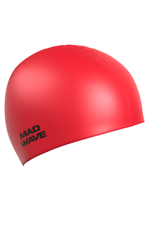 Шапочка для плавания Mad Wave Intensive Big red