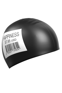 Шапочка для плавания Mad Wave Happiness black