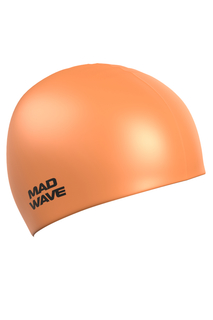 Шапочка для плавания Mad Wave Neon Silicone Solid orange
