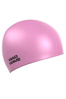 Шапочка для плавания Mad Wave Pastel Silicone Solid pink