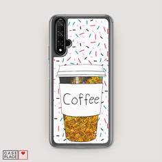 Чехол Awog "Coffee прозрачный стакан" для Honor 20