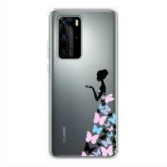 Чехол Awog "Платье из бабочек" для Huawei P40 Pro