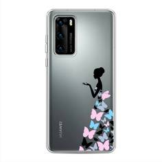 Чехол Awog "Платье из бабочек" для Huawei P40