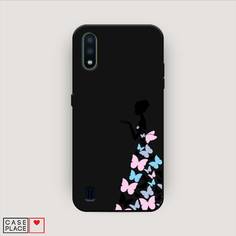 Чехол Awog "Платье из бабочек" для Samsung Galaxy M01