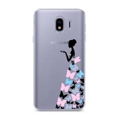 Чехол Awog "Платье из бабочек" для Samsung Galaxy J4